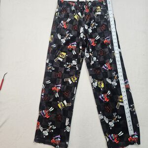 SpongeBob SquarePants Pajama Pants Men's Medium Black The Krusty Krab